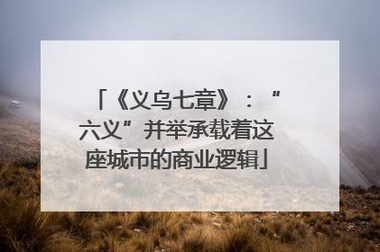 《义乌七章》：“六义”并举承载着这座城市的商业逻辑