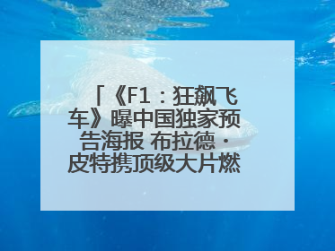 《F1：狂飙飞车》曝中国独家预告海报 布拉德・皮特携顶级大片燃爆暑期