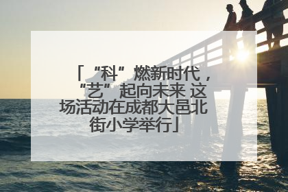 “科”燃新时代，“艺”起向未来 这场活动在成都大邑北街小学举行