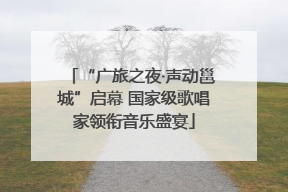 “广旅之夜·声动邕城”启幕 国家级歌唱家领衔音乐盛宴