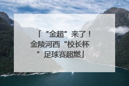 “金超”来了！金陵河西“校长杯”足球赛超燃