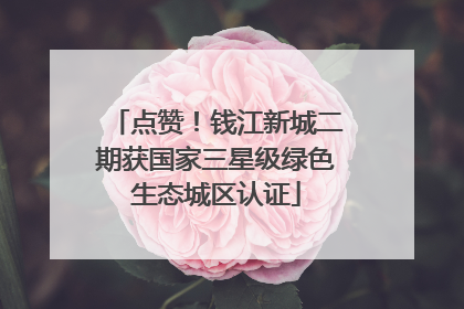 点赞！钱江新城二期获国家三星级绿色生态城区认证