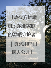 热立方地暖机：东北家庭的温暖守护者｜真实用户口碑大公开