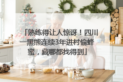 熟练得让人惊讶！四川一黑熊连续3年进村偷蜂蜜，藏哪都找得到