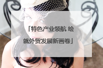 特色产业领航 绘就外贸发展新画卷