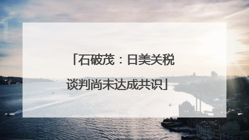 石破茂：日美关税谈判尚未达成共识
