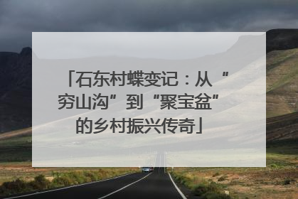 石东村蝶变记：从“穷山沟”到“聚宝盆”的乡村振兴传奇