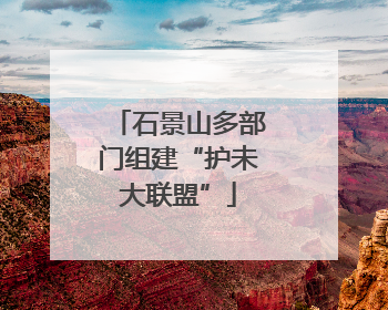 石景山多部门组建“护未大联盟”