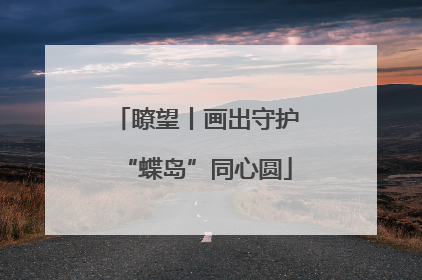 瞭望丨画出守护“蝶岛”同心圆