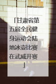 甘肃省第五届全民健身运动会陆地冰壶比赛在武威开赛