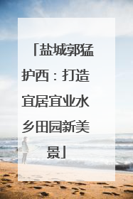 盐城郭猛护西：打造宜居宜业水乡田园新美景