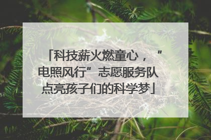 科技薪火燃童心，“电照风行”志愿服务队点亮孩子们的科学梦
