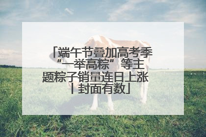 端午节叠加高考季 “一举高粽”等主题粽子销量连日上涨丨封面有数