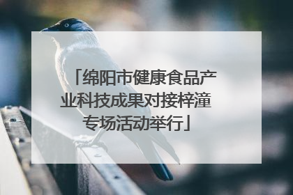 绵阳市健康食品产业科技成果对接梓潼专场活动举行