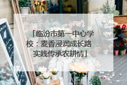 临汾市第一中心学校：麦香浸润成长路 实践传承农耕情
