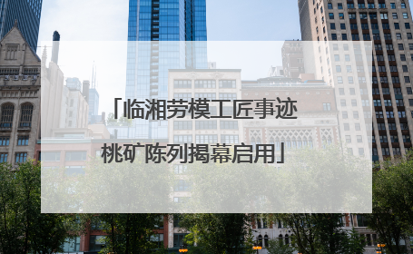 临湘劳模工匠事迹桃矿陈列揭幕启用