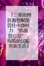 三亚崖州区数智赋能管住小微权力 “机器管公章”，构筑便民服务新生态
