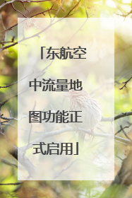 东航空中流量地图功能正式启用
