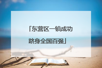 东营区一镇成功跻身全国百强