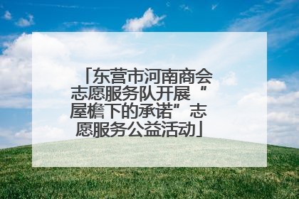东营市河南商会志愿服务队开展“屋檐下的承诺”志愿服务公益活动