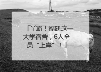 丫霸！福建这一大学宿舍，6人全员“上岸”！
