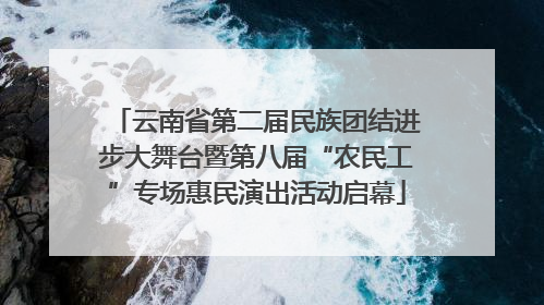 云南省第二届民族团结进步大舞台暨第八届“农民工”专场惠民演出活动启幕