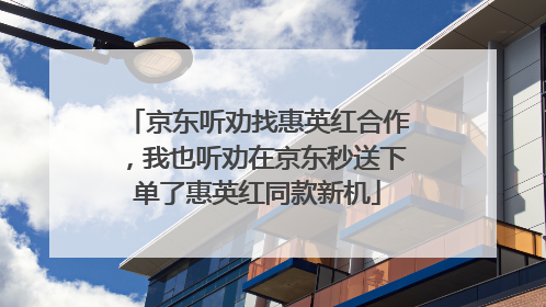 京东听劝找惠英红合作，我也听劝在京东秒送下单了惠英红同款新机