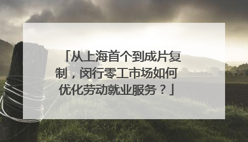 从上海首个到成片复制，闵行零工市场如何优化劳动就业服务？