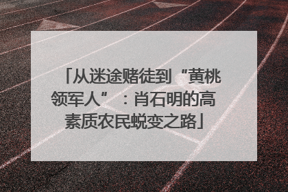 从迷途赌徒到“黄桃领军人”：肖石明的高素质农民蜕变之路