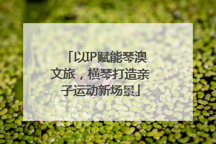以IP赋能琴澳文旅，横琴打造亲子运动新场景