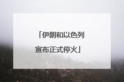 伊朗和以色列宣布正式停火