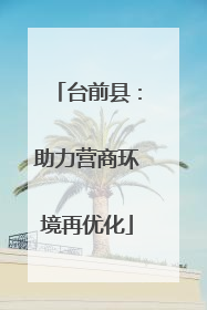 台前县：助力营商环境再优化