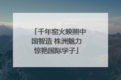 千年窑火映照中国智造 株洲魅力惊艳国际学子