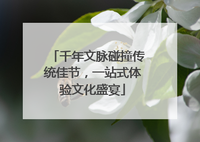 千年文脉碰撞传统佳节，一站式体验文化盛宴