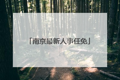 南京最新人事任免