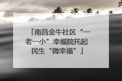 南昌金牛社区“一老一小”幸福院托起民生“微幸福”