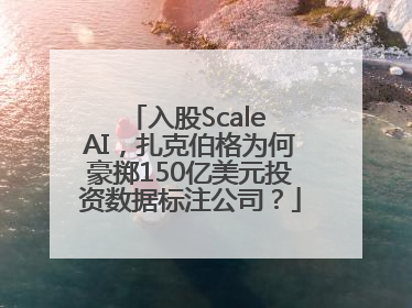 入股Scale AI，扎克伯格为何豪掷150亿美元投资数据标注公司？