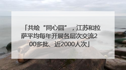 共绘“同心圆”，江苏和拉萨平均每年开展各层次交流200多批、近2000人次