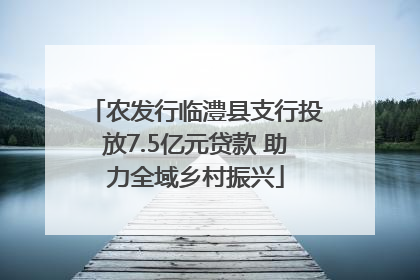 农发行临澧县支行投放7.5亿元贷款 助力全域乡村振兴