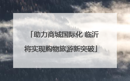 助力商城国际化 临沂将实现购物旅游新突破