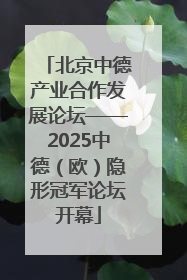北京中德产业合作发展论坛——2025中德（欧）隐形冠军论坛开幕
