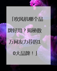 吹风机哪个品牌好用？揭秘数万网友力荐的10大品牌！