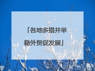 各地多措并举稳外贸促发展