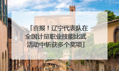 喜报！辽宁代表队在全国计量职业技能比武活动中斩获多个奖项