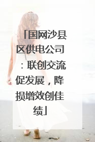 国网沙县区供电公司：联创交流促发展，降损增效创佳绩