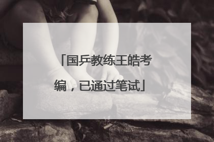 国乒教练王皓考编，已通过笔试