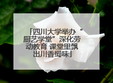 四川大学举办“厨艺学堂”深化劳动教育 课堂里飘出川香蜀味