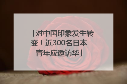 对中国印象发生转变！近300名日本青年应邀访华