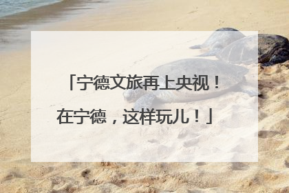 宁德文旅再上央视！在宁德，这样玩儿！