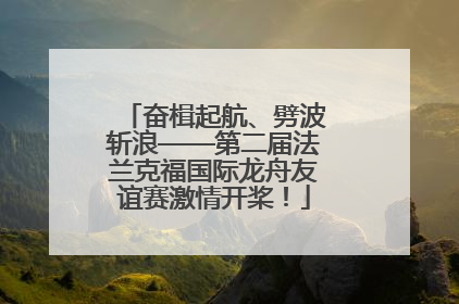 奋楫起航、劈波斩浪——第二届法兰克福国际龙舟友谊赛激情开桨！